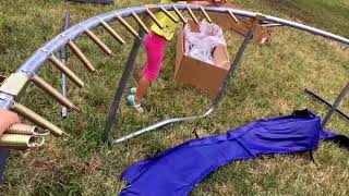 Skywalker Trampolines 15Foot Jump N’ Dunk Trampoline Setup and Review [upl. by Welton899]