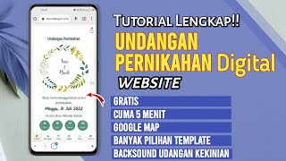 Cara Membuat Undangan Pernikahan Digital Website Gratis [upl. by Eaves]