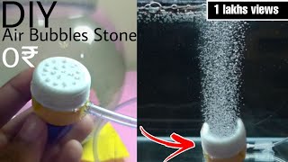 how to make air stone for fish tank at home  how to make Aquarium air stone diy [upl. by Relda76]