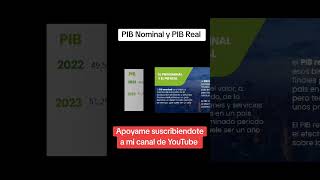 PIB nominal y PIB real  Qué es el PIB nominal y el real [upl. by Jeno]