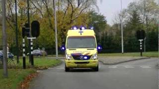 A1 Ambulance 22117 met spoed aankomst Catharina ziekenhuis Eindhoven [upl. by Stedman]