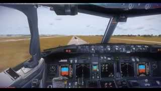 Microsoft Flight Simulator X  Very Smooth but Long Flare MANUAL LTACLTBA [upl. by Coshow566]