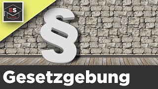 Gesetzgebungsverfahren in Deutschland  Gesetzgebung  Gesetzgebungsprozess  einfach erklärt [upl. by Rawdon449]