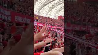 Festa da torcida do Inter no grenalfutebol grenal internacional grêmio flamengo [upl. by Ciel59]