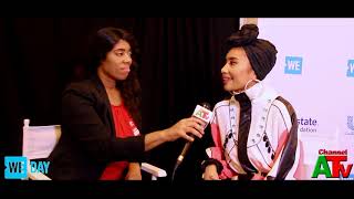 Recording Artist YUNA Channel A TV Interview hosted By TAHEERAH SUTTON at WE DAY UNITED NATIONS 2019 [upl. by Annej]