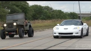 ZR1 Corvette vs LSx Willys Jeep [upl. by Anama]