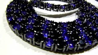 SOLD BLACKPURPLE quotBlackberryquot KUSH Lab Diamond chainnecklace  Lab Made Jewelry Snoop Dre [upl. by Sibie853]