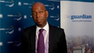 Guardian Sustainable Business chair Jo Confino talks to Safaricom CEO Bob Collymore [upl. by Notniuq]