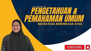 SOAL UTBK 2024  PENGETAHUAN DAN PEMAHAMAN UMUM [upl. by Kanter]