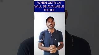 When GSTR1A Available to file at GST portal gstfilling [upl. by Ahsimet]