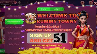 New Rummy App Today l New Rummy App 51 Bonus l 51 Bonus Rummy App Today l New Rummy [upl. by Nillad]