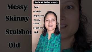 Rude Vs Polite words shorts shortvideo learnenglish [upl. by Teteak795]