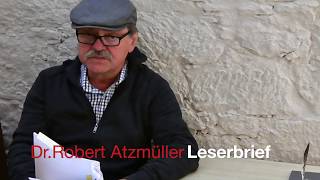 Leserbrief von DrRobert Atzmüller [upl. by Ettesil]