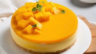 No Bake Mango Cheesecake I Mango Recipes I मैंगो चीज़केक I Viral Mango Cheesecake Recipe [upl. by Bradman902]