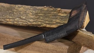 Forging a Native American Crook Knife  the Mocotaugan [upl. by Quartana]