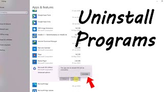 How to Fully Uninstall a Program on Windows 10  Uninstall Programs Windows 10 [upl. by Dzoba]