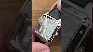 Cartier Santos Dumont Skeleton Micro Rotor Demoiselle WHSA0032 1Minute Watch Review [upl. by Inaboy707]