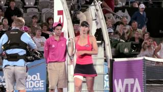 Match point Tsvetana Pironkova wins Apia International Sydney 2014 [upl. by Eardnaed342]