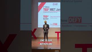 Tedx Talk  Major Abhinandan Singh  Discover your Entelechy Motivational Speaker inspiration [upl. by Ydospahr]