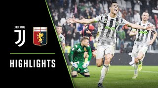 HIGHLIGHTS Juventus vs Genoa  21  Ronaldos lastminute winner [upl. by Eidda759]