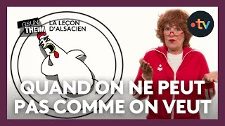 La leçon dalsacien  quotquand on ne peut pas comme on veut il faut vouloir comme on peutquot [upl. by Nneb396]