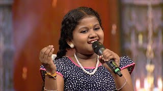 Paadam Namukku Paadam  Aleesha with the song Ujjayiniyile gayika  Mazhavil Manorama [upl. by Nahgeam]