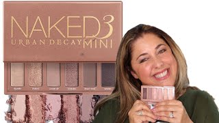 NEW Urban Decay Naked3 Mini Eyeshadow Palette Swatches Comparisons Demo [upl. by Ennaisoj]