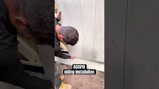 Accoya siding installation construction [upl. by Atin]