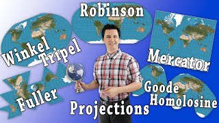 Types of Map Projections AP Human Geography [upl. by Tyrus382]