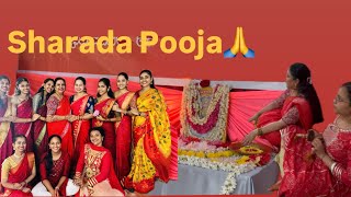 navarathriseries5 Sharada pooja at NrithyaSudha landlinks branch kudla vlog dance [upl. by Noiemad]