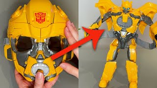 How to Transform the Bumblebee 2 in 1 Mask AND BACK AGAIN Tutorial [upl. by Whitver]