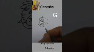 GDrawing using Alphabet Gart creativity drawing explore viralvideo hindudeities ytshorts [upl. by Ennej223]