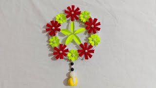 Diy flowered home wall hanging [upl. by Donnie486]