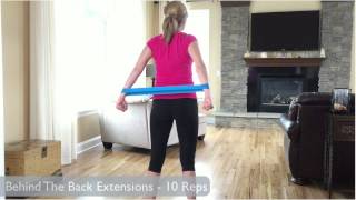 Resistance Band Loop Exercises  Upper Body Workout [upl. by Dionis]