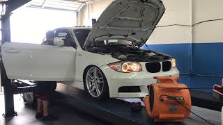 BMW 135i single turbo dyno Doc race 6266 [upl. by Ahsea]