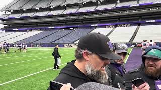 2024 Husky Football Spring practice 2 post practice interview with Coach Carroll [upl. by Rahcir]