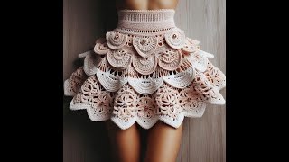 woolen frock design skirts for women 🥰 woolen frocks design ideas ♥️ crochetideas woolenskirts [upl. by Ilah826]