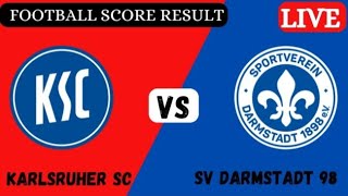 Karlsruher SC vs SV Darmstadt 98 Live Football score result today match [upl. by Ihsakat]