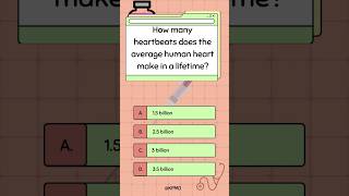 🤯 Shocking Fact The Number of Heartbeats in Your Lifetime Will Blow Your Mind brainteasers quiz [upl. by Ahsenat396]