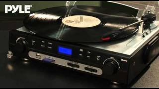 Pyle PTTB9U USB Turntable with Digital USBSD Card Encoder amp Builtin AMFM Radio [upl. by Greenburg]