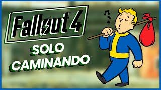 CRUZO SOLO CAMINANDO el MAPA de FALLOUT 4 [upl. by Erinn]