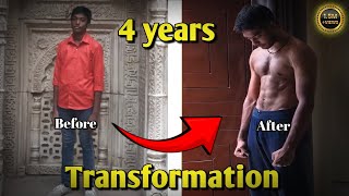 4 years of body transformation journey home workout  skinny to fit [upl. by Liamsi165]