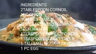 Sizzling Sardines Egg Recipe [upl. by Snapp]