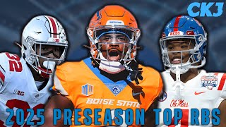 Preseason Top 10 Running Backs In The 2025 NFL Draft [upl. by Oriana]