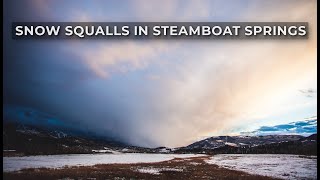 Snow Squalls in Steamboat Springs CO  Nov 16th 2024 [upl. by Veleda307]