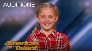 Lily Wilker 11YearOld Animal Impressionist Delights The Judges  Americas Got Talent 2018 [upl. by Yeltneb]