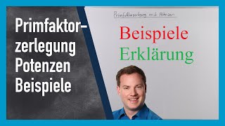 Primfaktorzerlegung und Potenzen bilden [upl. by Edgell]