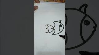 Fish drawing art viralshorts [upl. by Tilly67]