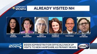 Biden Administration officials rack up visits to New Hampshire as primary nears [upl. by Bornie]