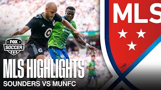 Minnesota United FC vs Seattle Sounders Highlights  2023 MLS Regular Season [upl. by Ocirnor]